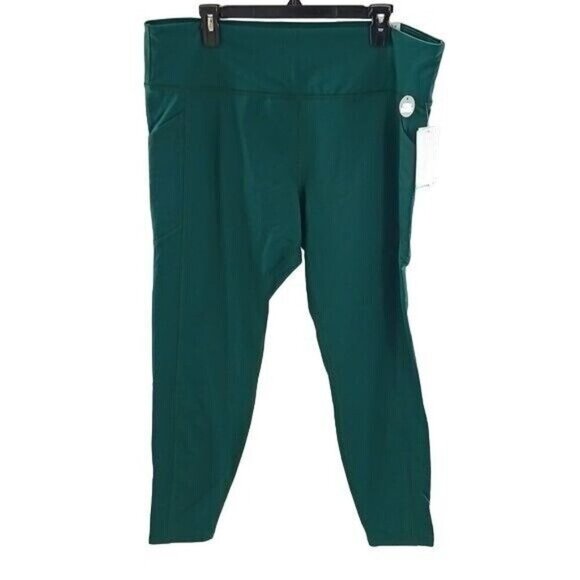Marika Leggings Womens Plus Size 1X Activewear Green Curves High Waist Workout - Picture 1 of 7